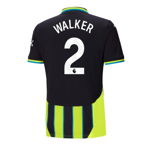 Fotbalové Dres Manchester City Kyle Walker #2 Venkovní 2024-25 Krátký Rukáv